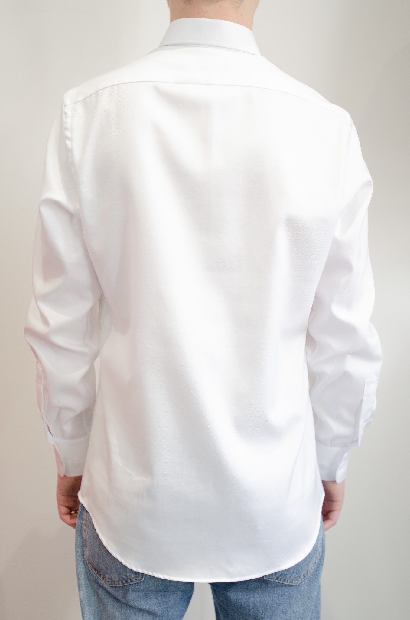 Club collar shirt - White