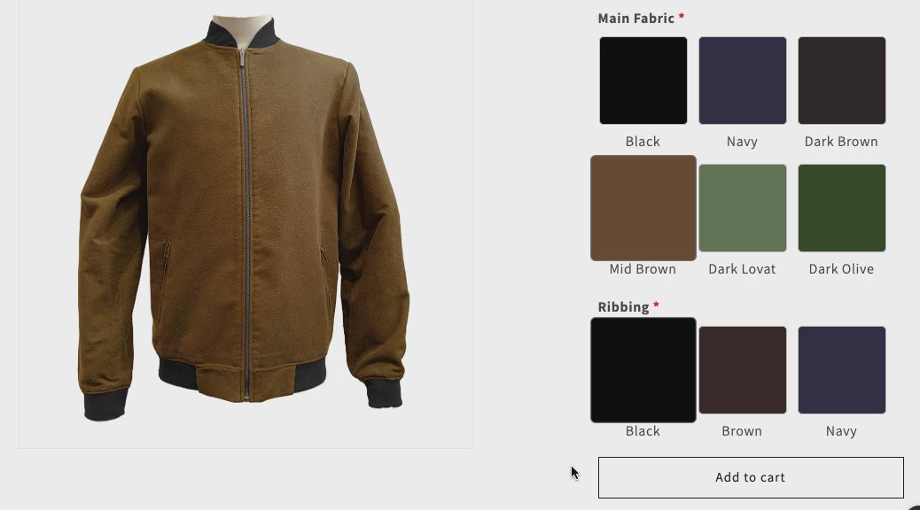 Load video: Design your own bomber jacket