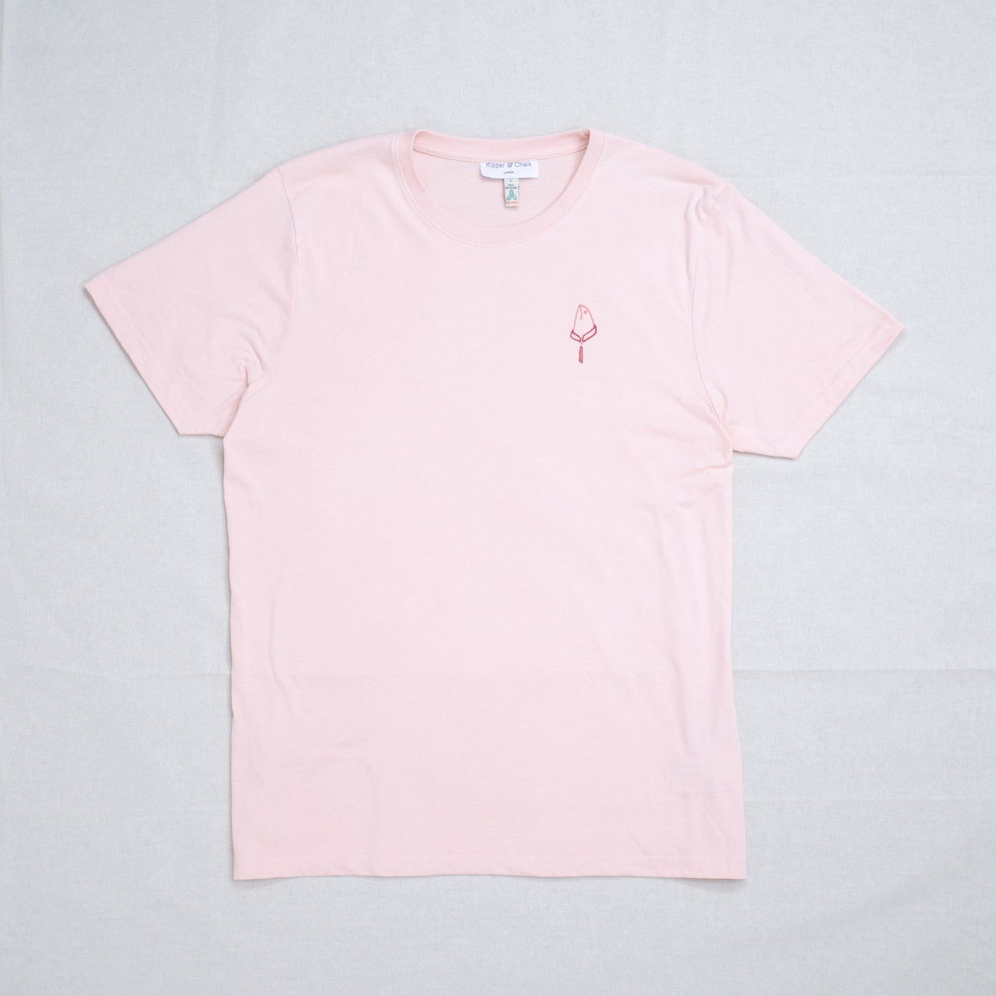 Embroidered T-Shirt - Salmon