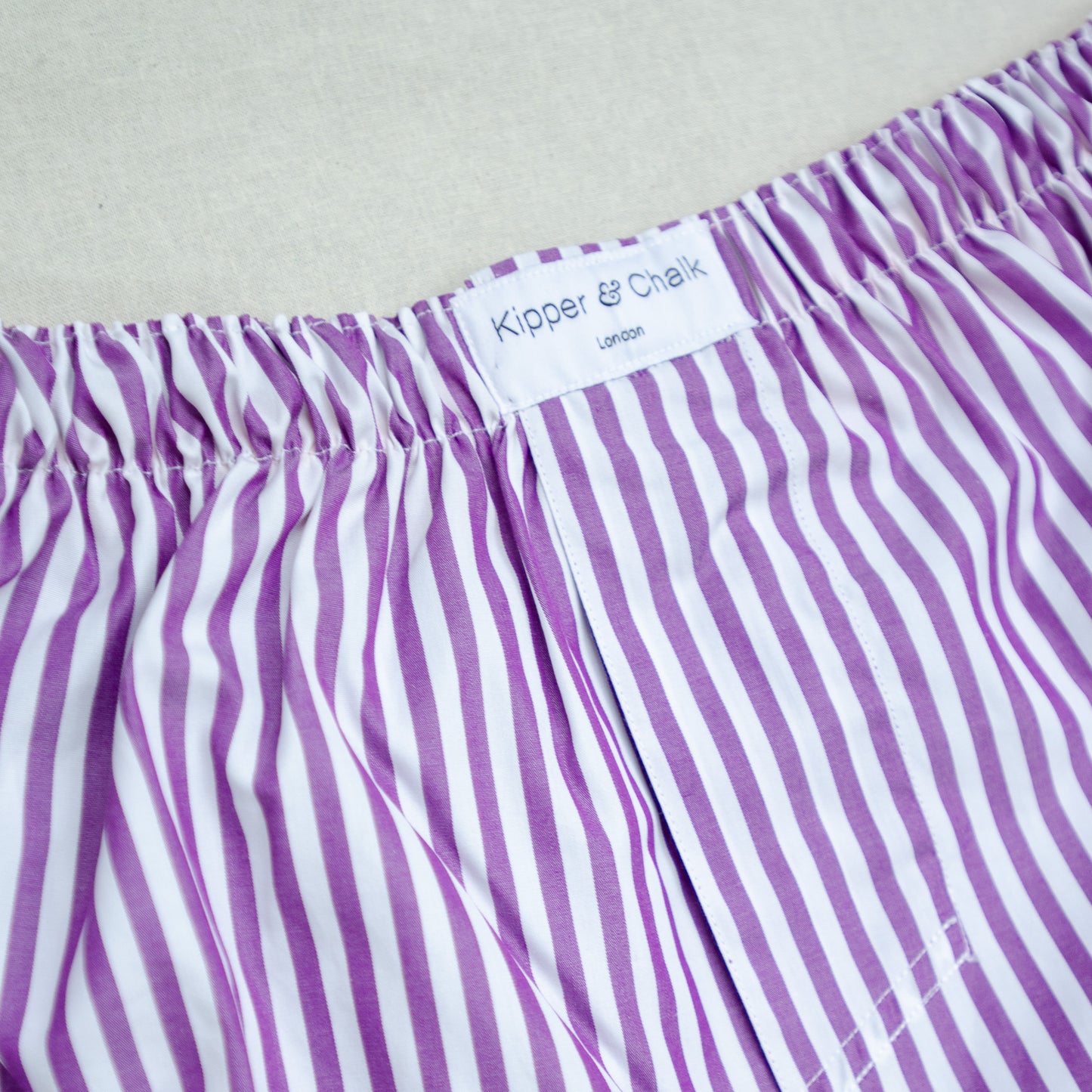 Striped Boxers - Grape