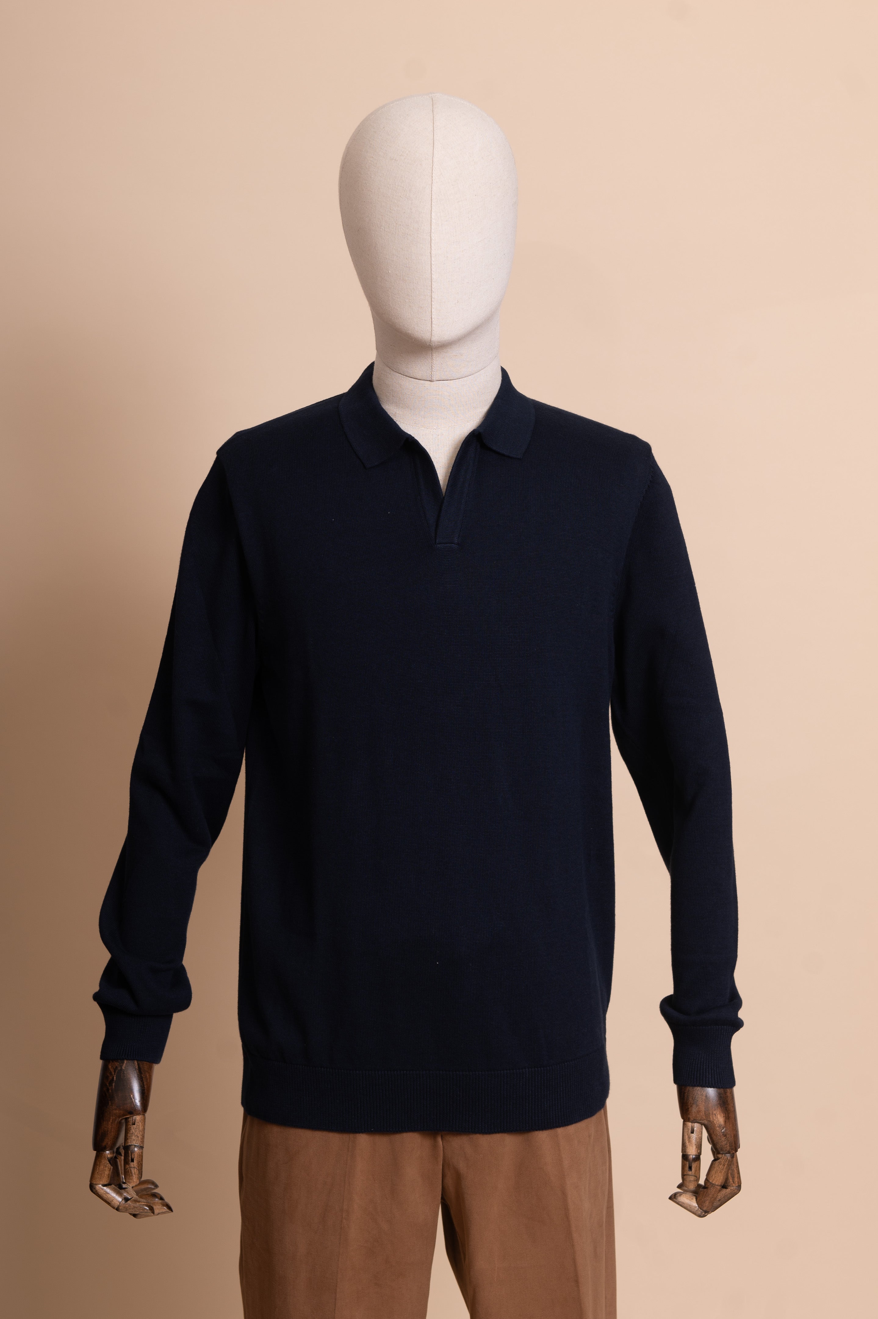 Polo long sleeve knit hotsell