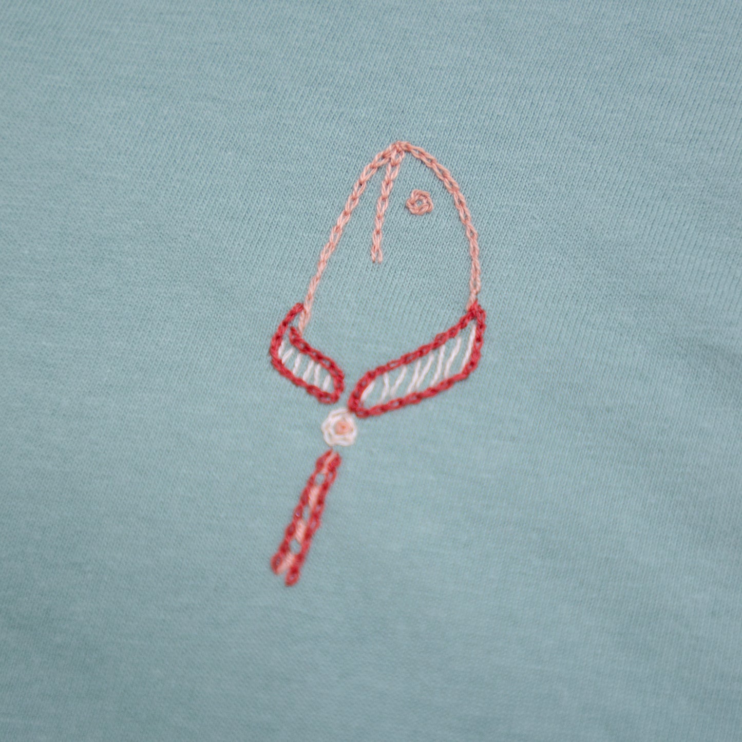 Embroidered T-Shirt - Kelp