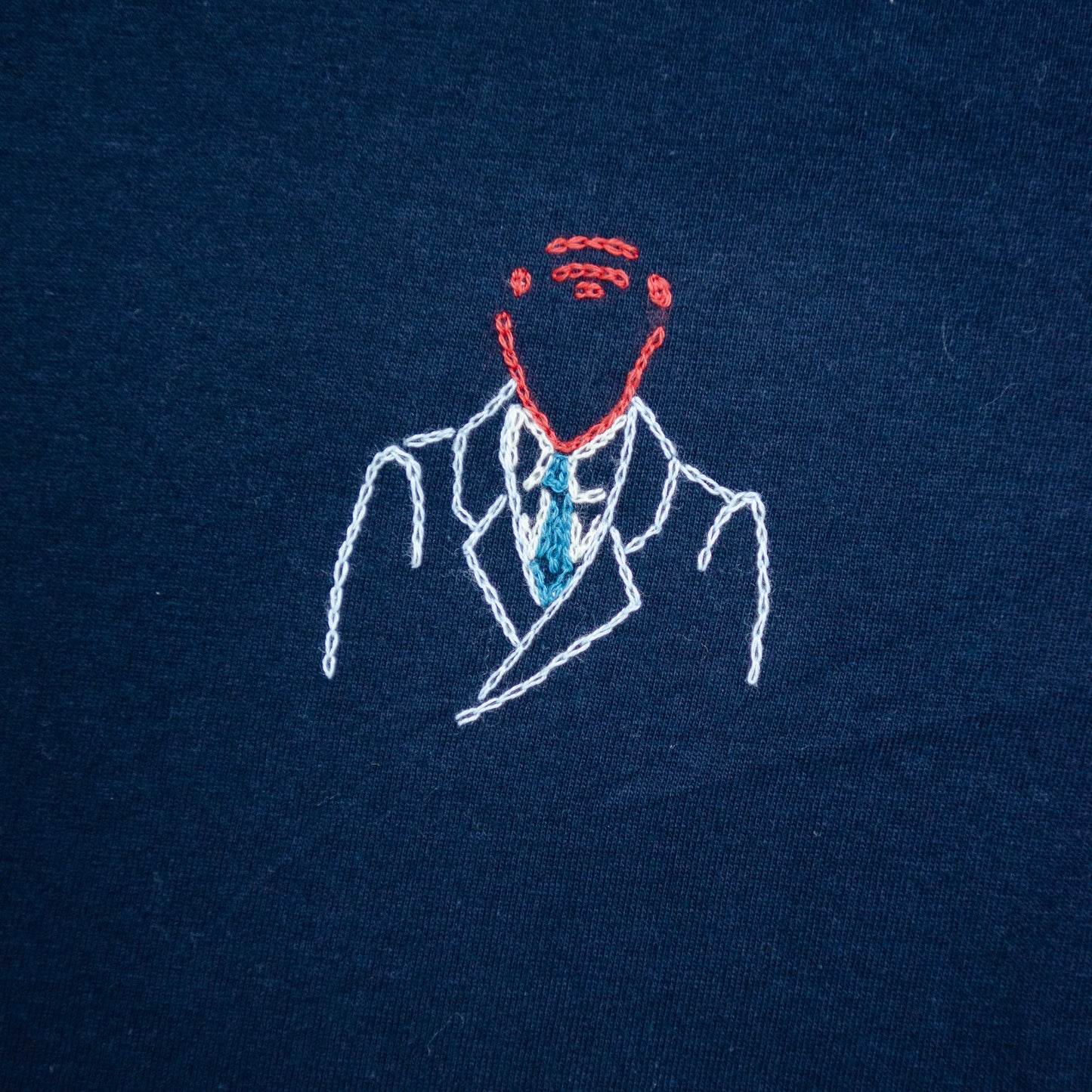Embroidered T-Shirt - Navy