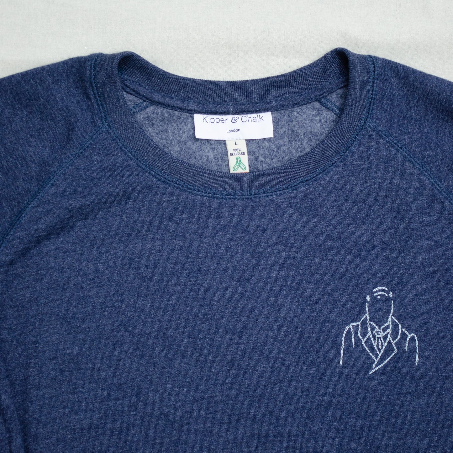 Embroidered Sweatshirt - Navy