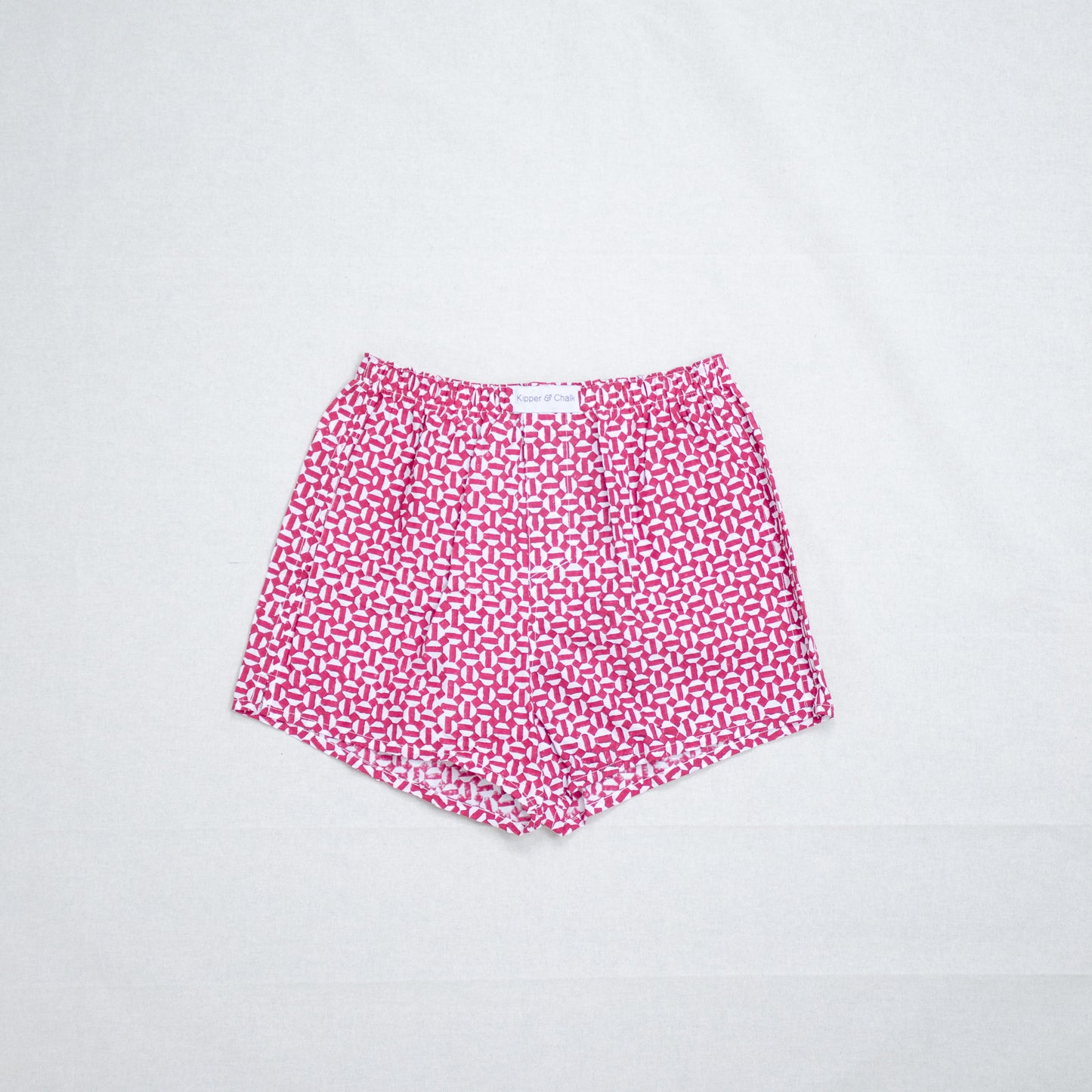 Patterned Boxers - Raspberry Block