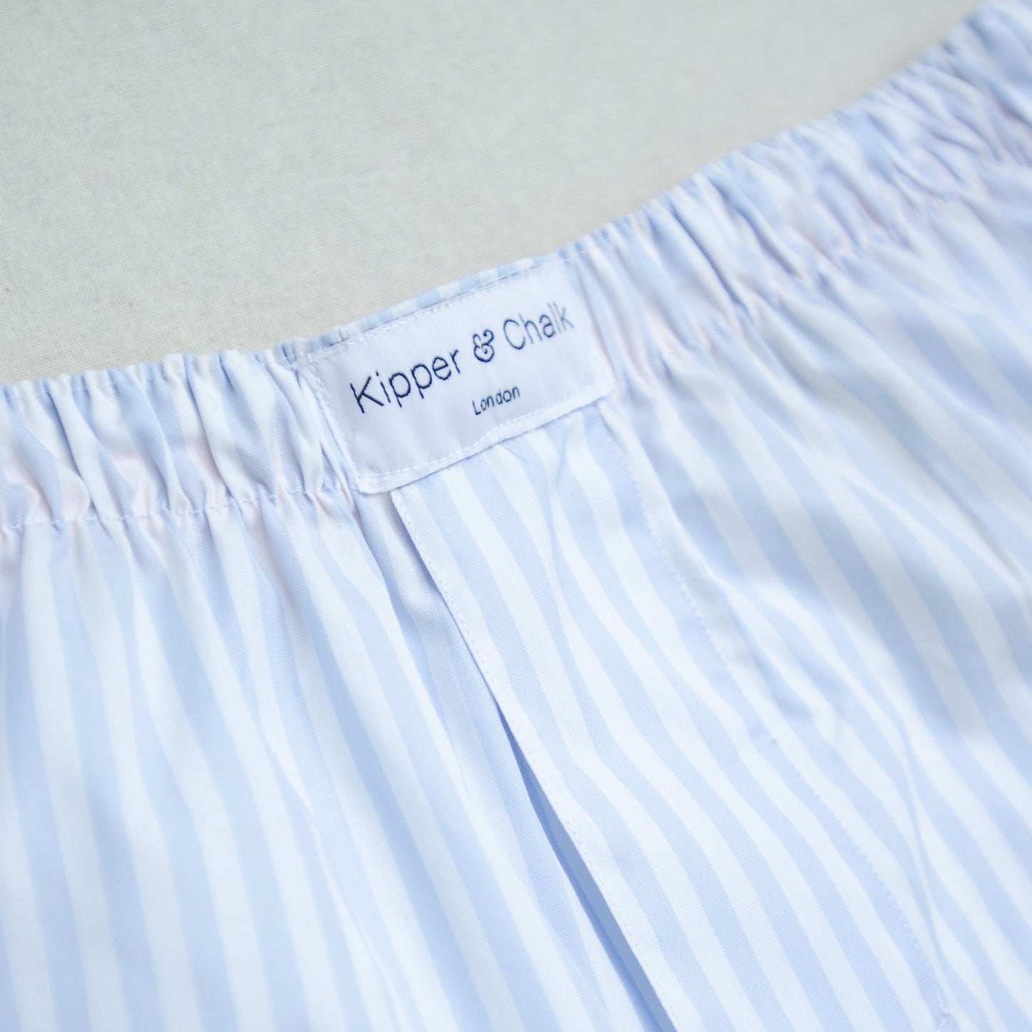 Striped Boxers - Sky Blue